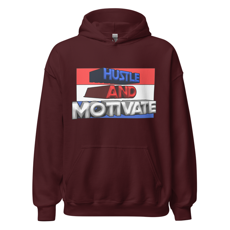 Hustle and Motivate Art Design Unisex Hoodie