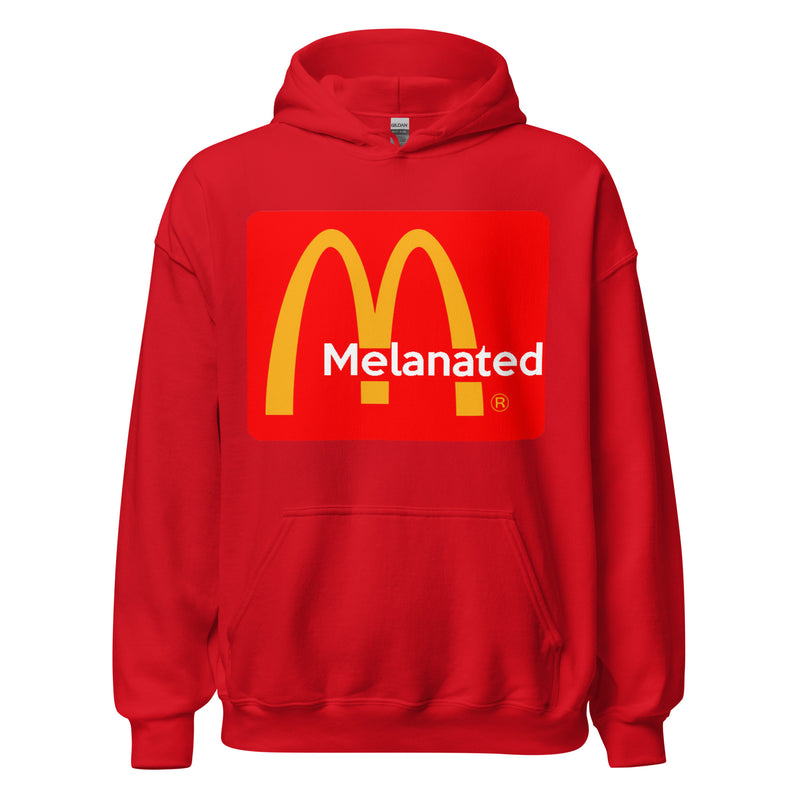 Melanated Logo Design Unisex Hoodie