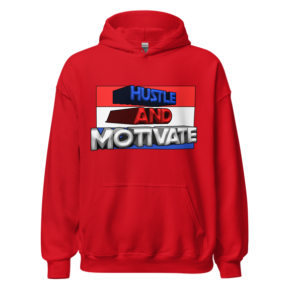 Hustle and Motivate Art Design Unisex Hoodie