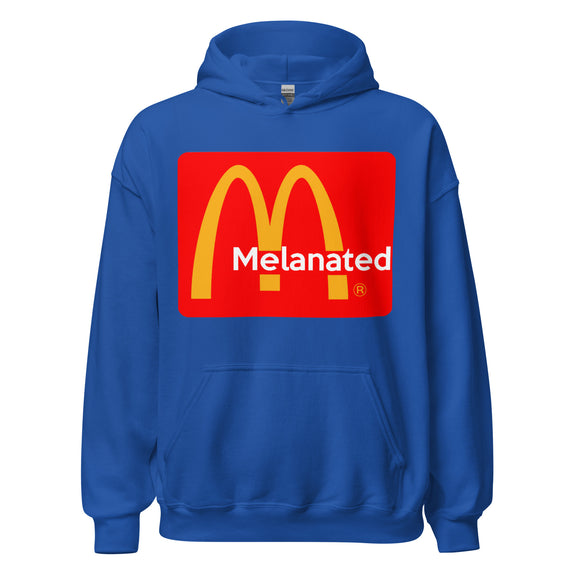 Melanated Logo Design Unisex Hoodie