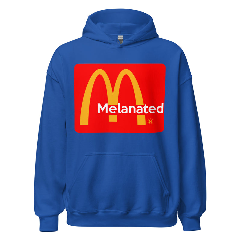 Melanated Logo Design Unisex Hoodie