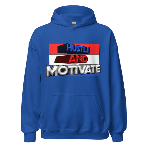 Hustle and Motivate Art Design Unisex Hoodie