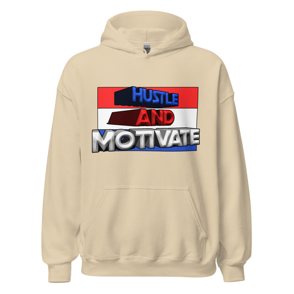 Hustle and Motivate Art Design Unisex Hoodie