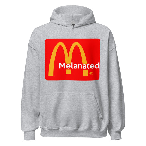 Melanated Logo Design Unisex Hoodie