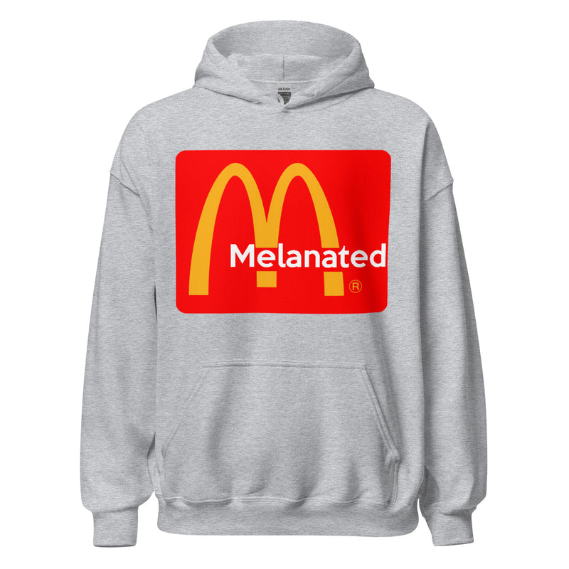 Melanated Logo Design Unisex Hoodie