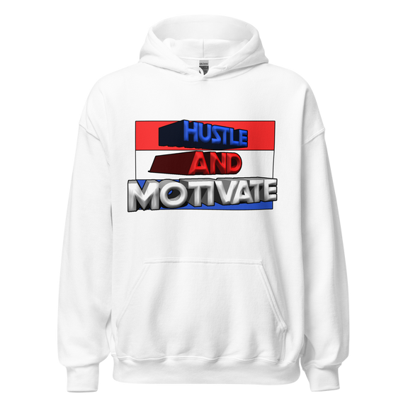 Hustle and Motivate Art Design Unisex Hoodie