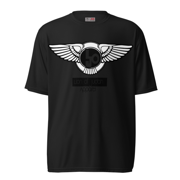 Lion Of Judah Wingz Logo Design Unisex performance crew neck t-shirt