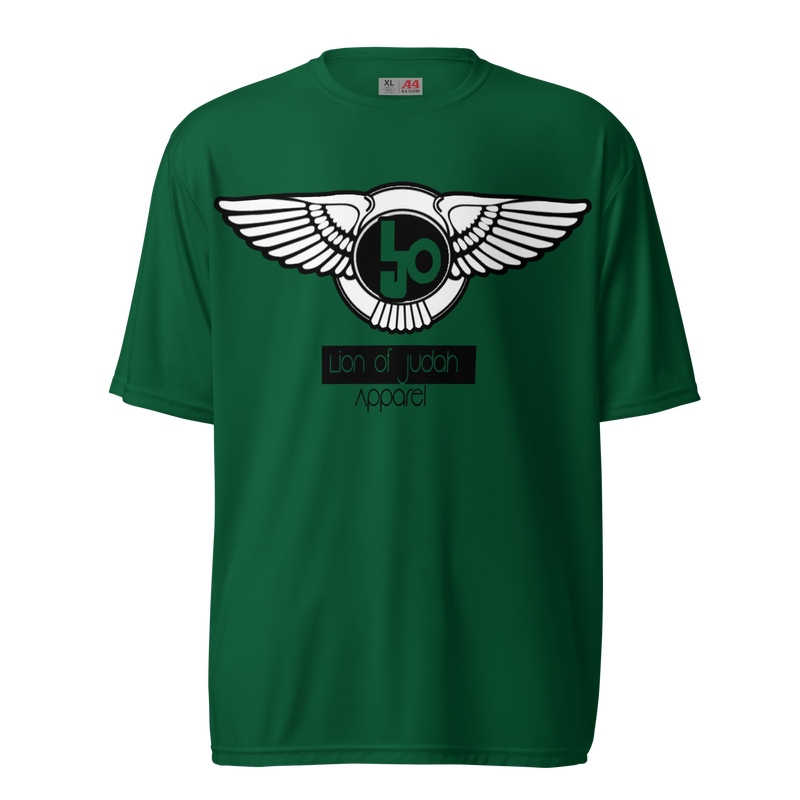Lion Of Judah Wingz Logo Design Unisex performance crew neck t-shirt