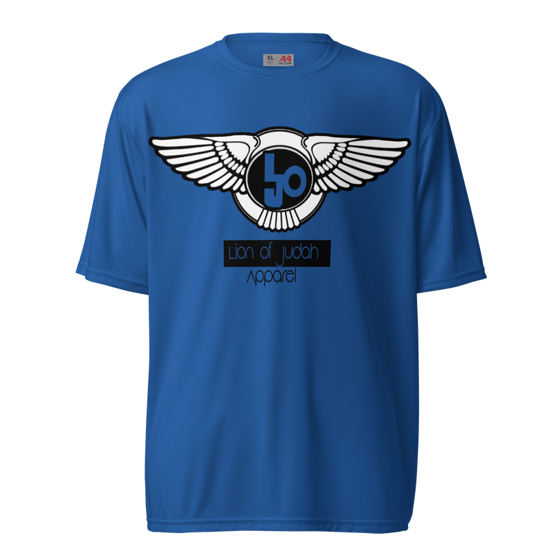 Lion Of Judah Wingz Logo Design Unisex performance crew neck t-shirt