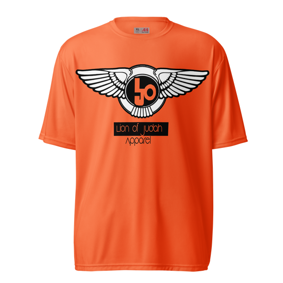 Lion Of Judah Wingz Logo Design Unisex performance crew neck t-shirt