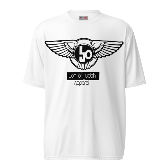 Lion Of Judah Wingz Logo Design Unisex performance crew neck t-shirt