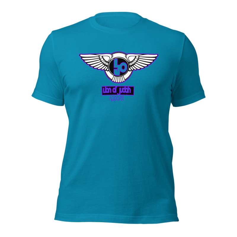 Lion Of Judah Wingz Purple logo Short-sleeve unisex t-shirt