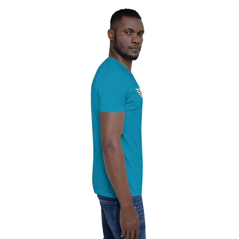 Lion Of Judah Baby Blue logo Short-sleeve unisex t-shirt