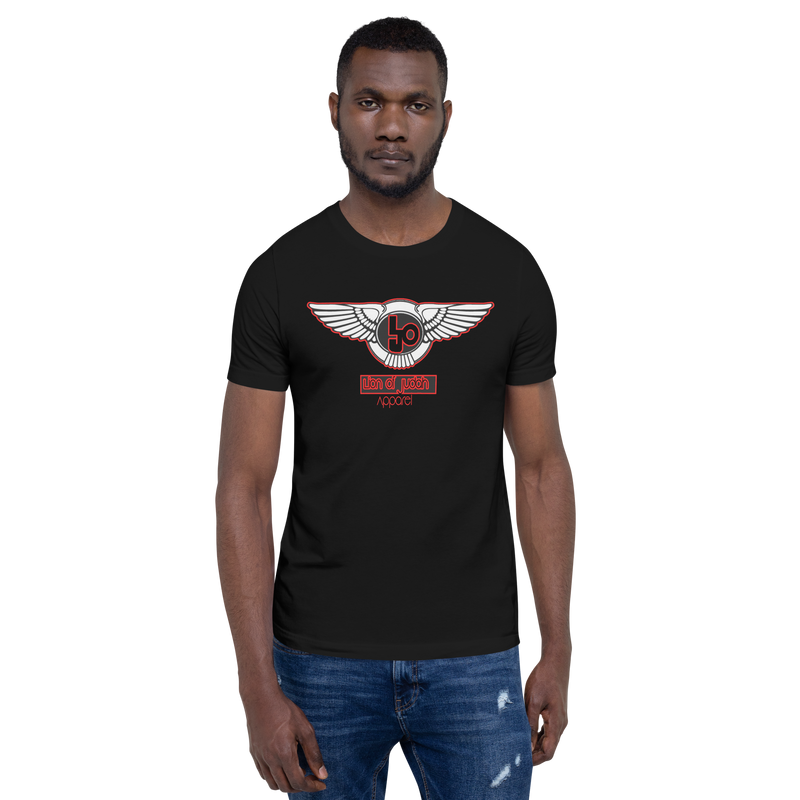 Lion Of Judah Blood Red logo Short-sleeve unisex t-shirt