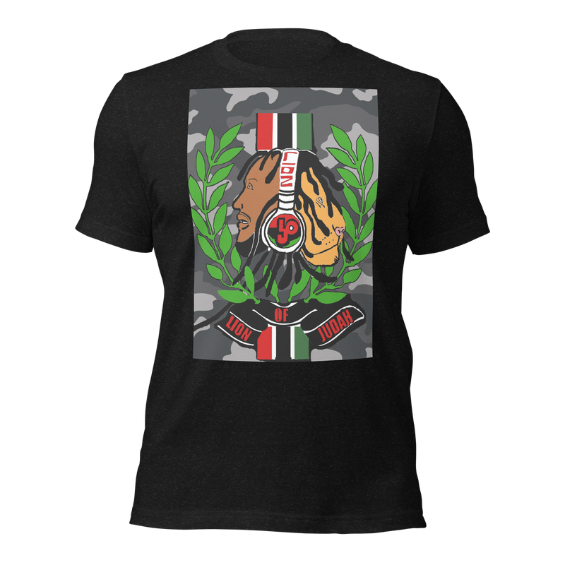 Lion Of Judah God Remixed Camo 2024 Design Men's Tee