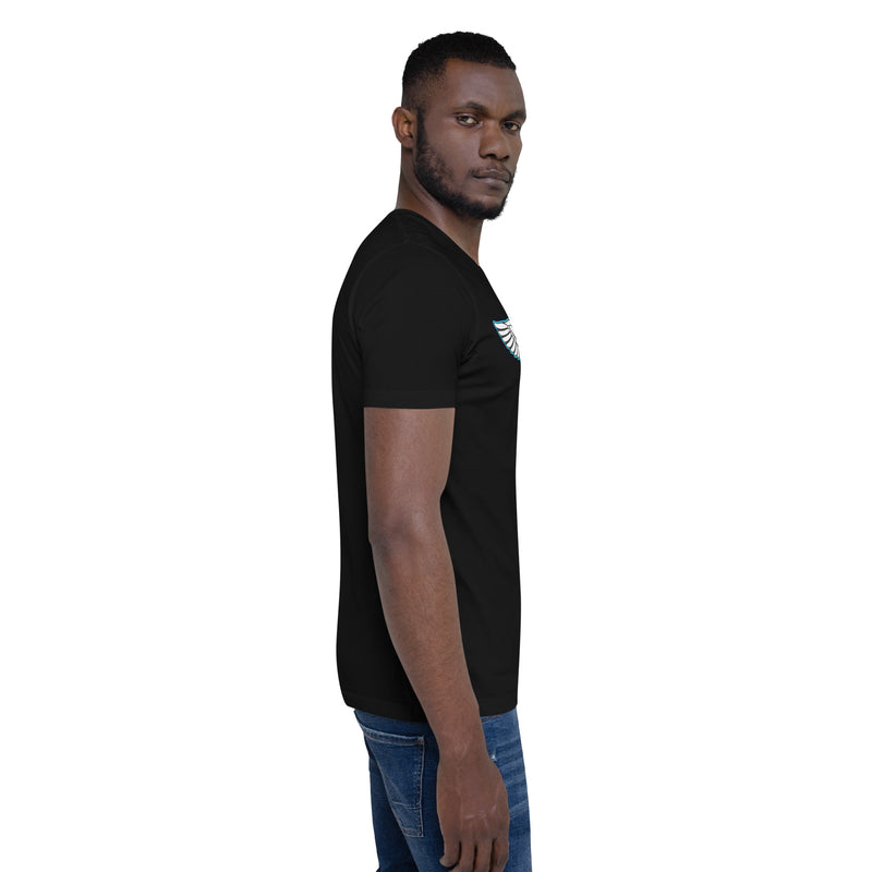 Lion Of Judah Baby Blue logo Short-sleeve unisex t-shirt