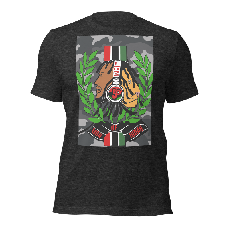 Lion Of Judah God Remixed Camo 2024 Design Men's Tee