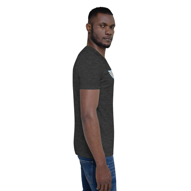 Lion Of Judah Baby Blue logo Short-sleeve unisex t-shirt