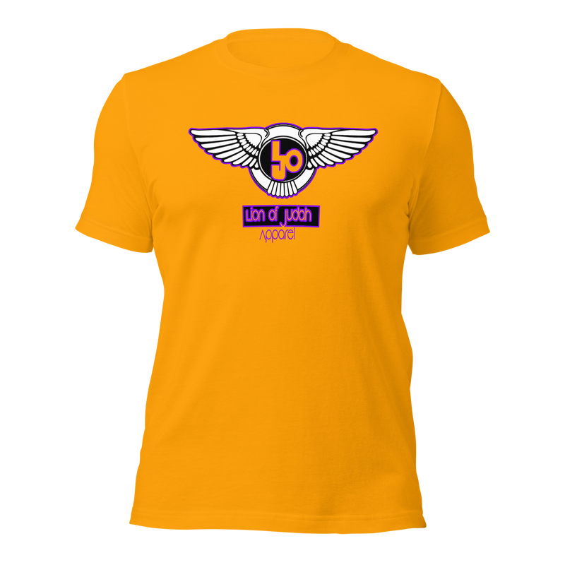 Lion Of Judah Wingz Purple logo Short-sleeve unisex t-shirt