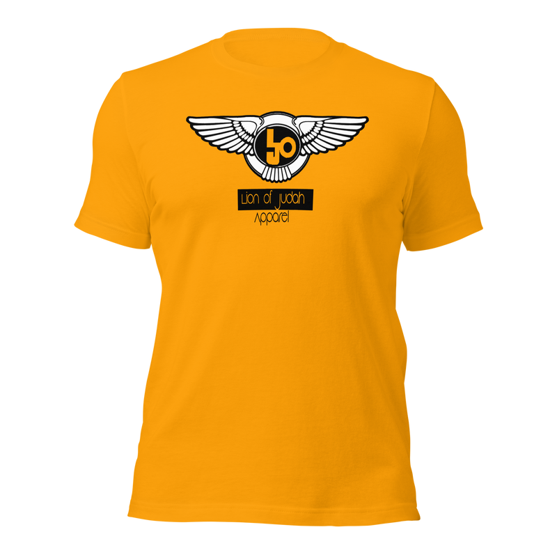 Lion Of Judah Black logo Short sleeve unisex t-shirt