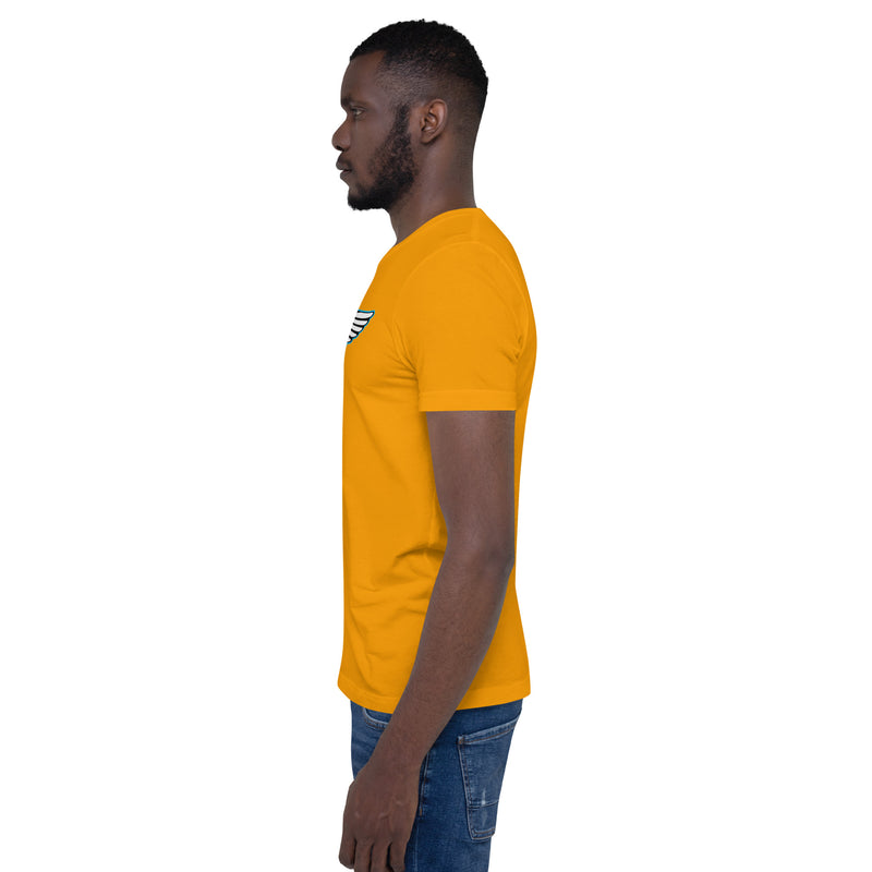 Lion Of Judah Baby Blue logo Short-sleeve unisex t-shirt