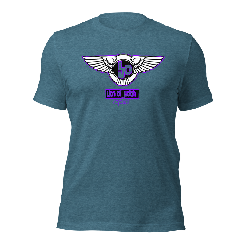 Lion Of Judah Wingz Purple logo Short-sleeve unisex t-shirt