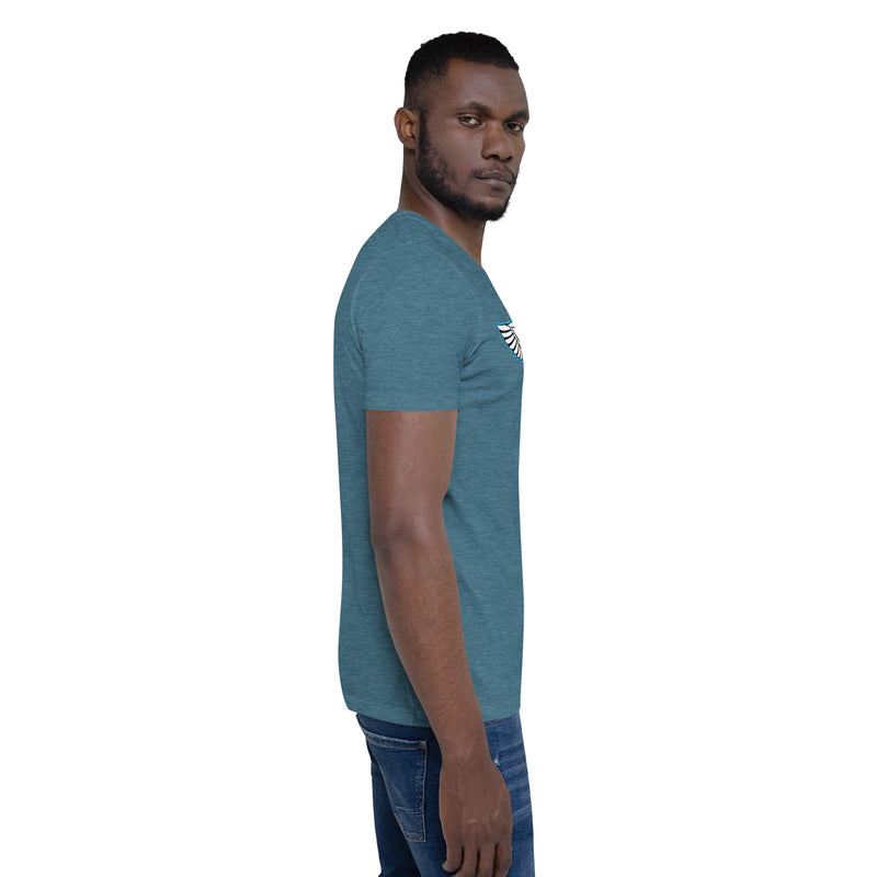 Lion Of Judah Baby Blue logo Short-sleeve unisex t-shirt