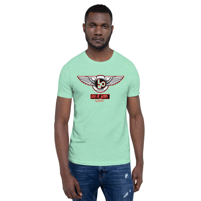 Lion Of Judah Blood Red logo Short-sleeve unisex t-shirt