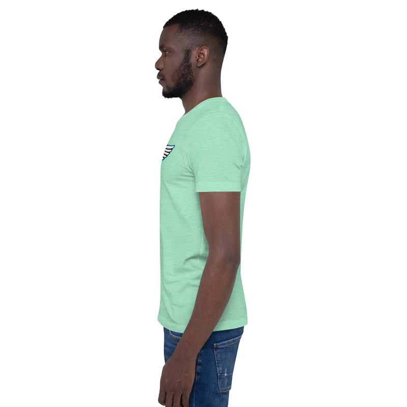 Lion Of Judah Baby Blue logo Short-sleeve unisex t-shirt