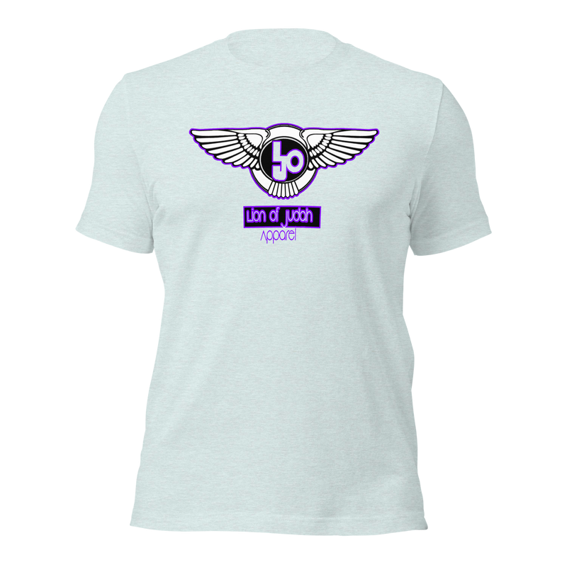 Lion Of Judah Wingz Purple logo Short-sleeve unisex t-shirt