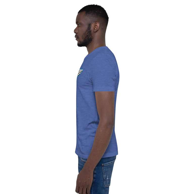 Lion Of Judah Baby Blue logo Short-sleeve unisex t-shirt
