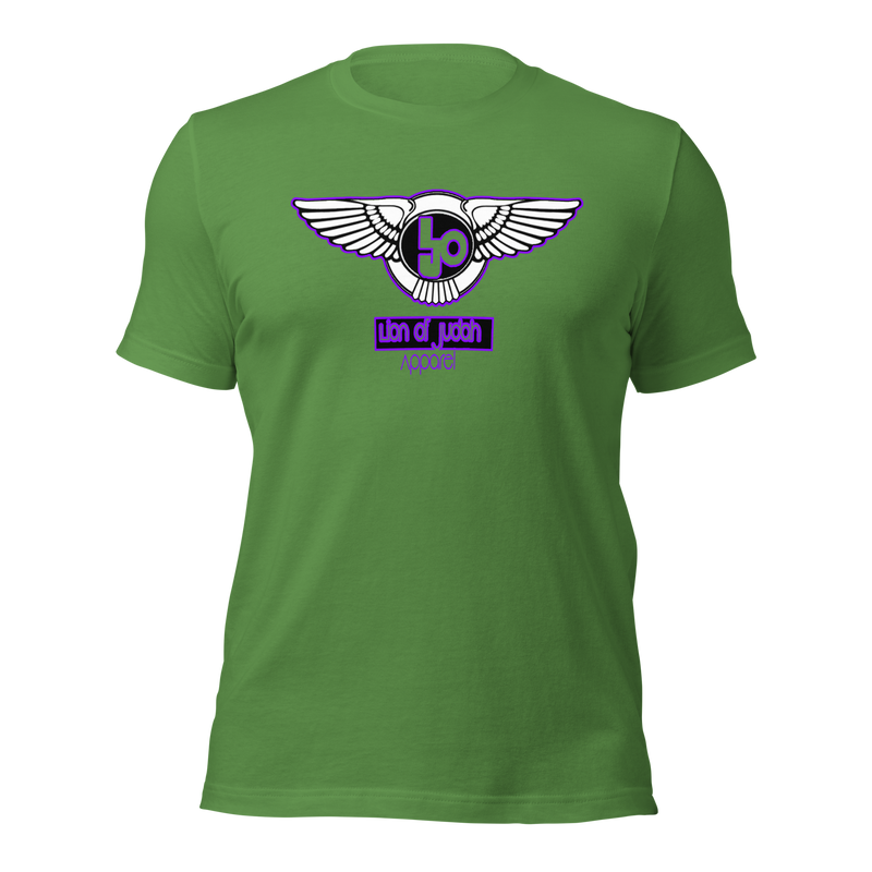 Lion Of Judah Wingz Purple logo Short-sleeve unisex t-shirt