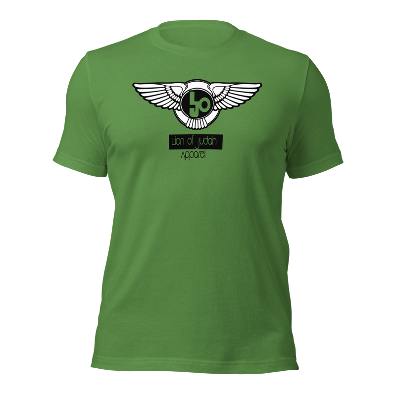 Lion Of Judah Black logo Short sleeve unisex t-shirt