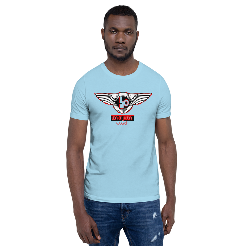 Lion Of Judah Blood Red logo Short-sleeve unisex t-shirt
