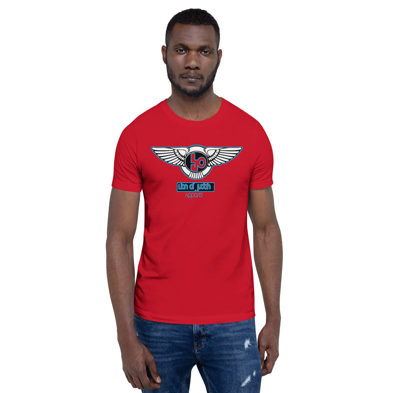 Lion Of Judah Baby Blue logo Short-sleeve unisex t-shirt
