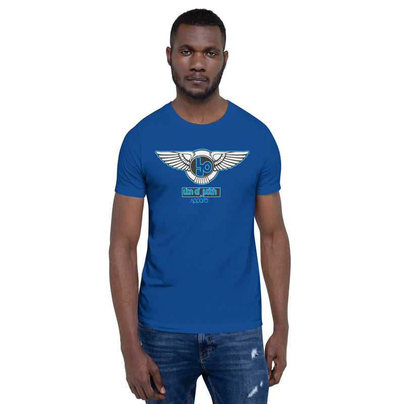 Lion Of Judah Baby Blue logo Short-sleeve unisex t-shirt