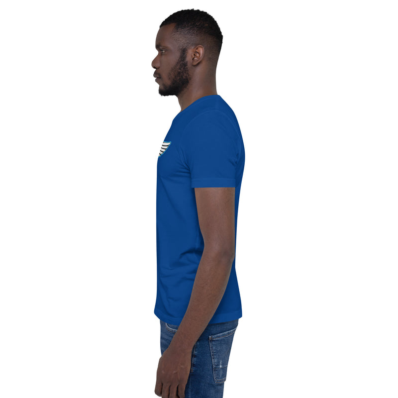 Lion Of Judah Baby Blue logo Short-sleeve unisex t-shirt