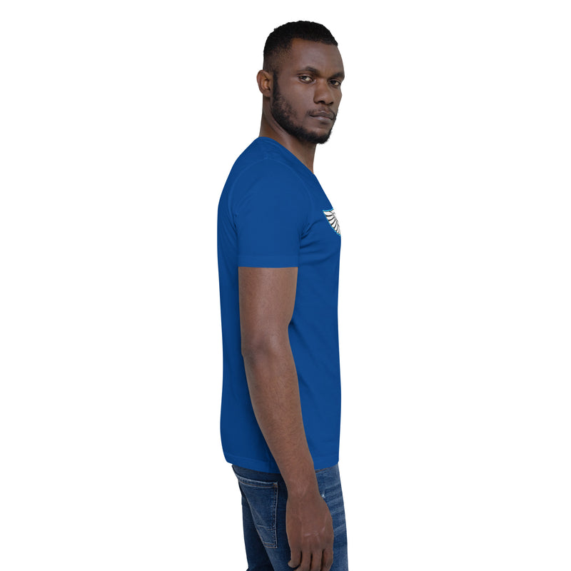 Lion Of Judah Baby Blue logo Short-sleeve unisex t-shirt