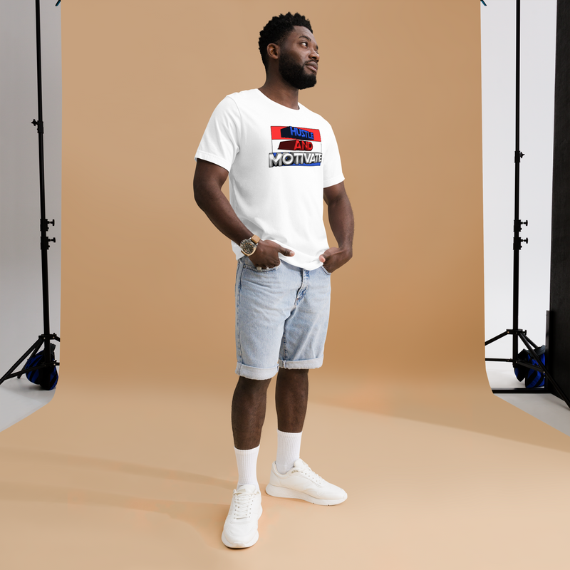 Hustle and Motivate Art Design Unisex t-shirt