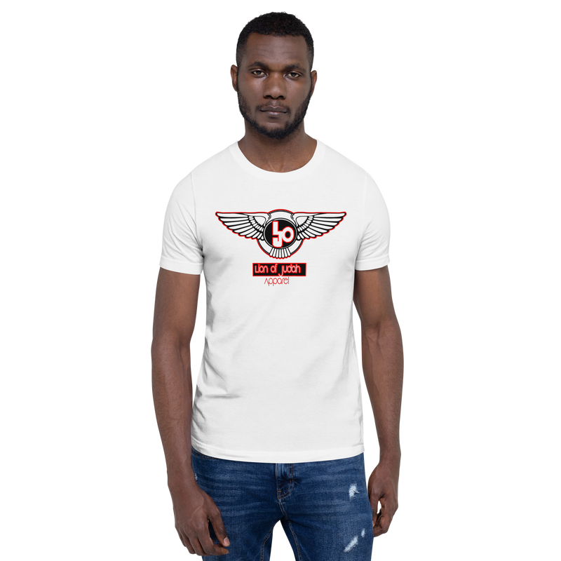 Lion Of Judah Blood Red logo Short-sleeve unisex t-shirt