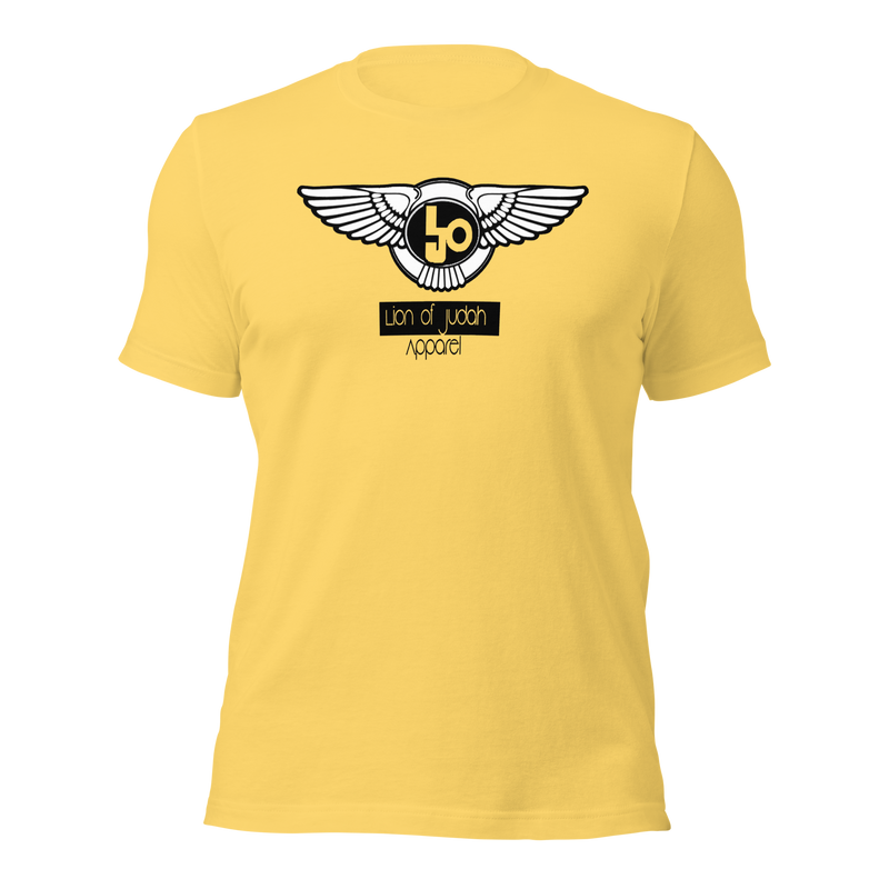 Lion Of Judah Black logo Short sleeve unisex t-shirt