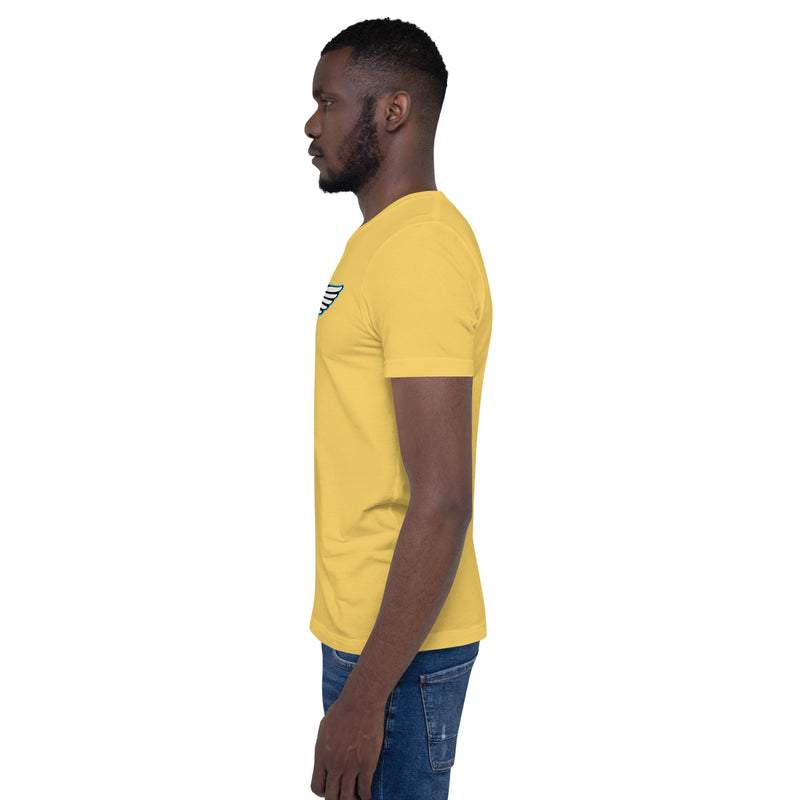 Lion Of Judah Baby Blue logo Short-sleeve unisex t-shirt