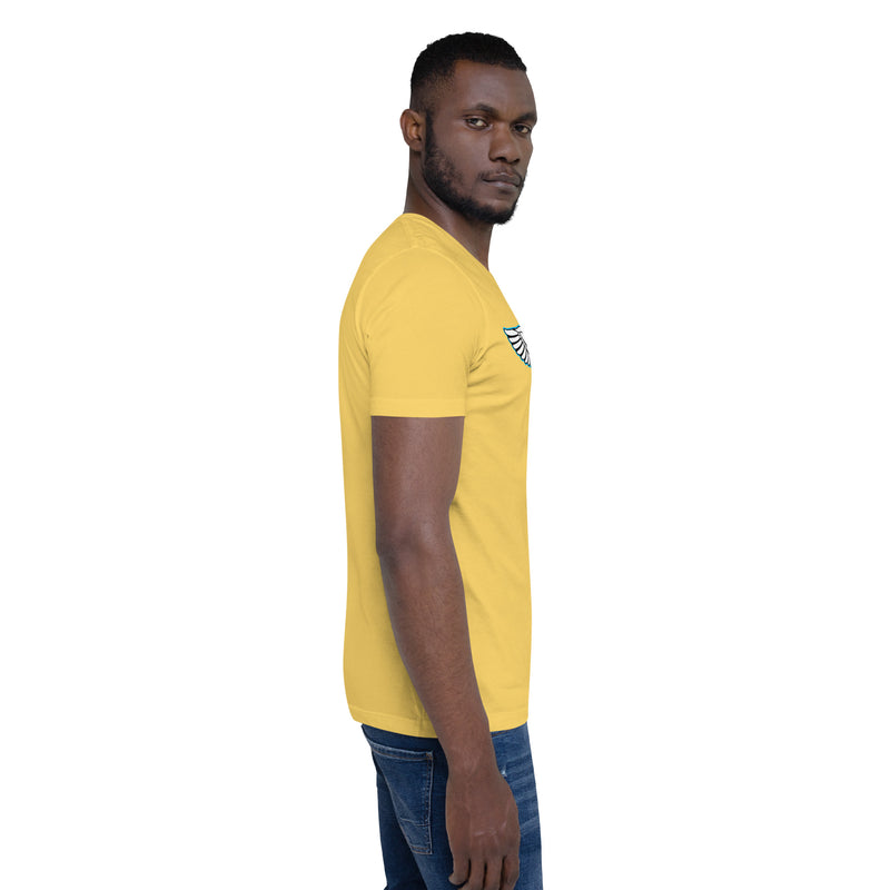 Lion Of Judah Baby Blue logo Short-sleeve unisex t-shirt