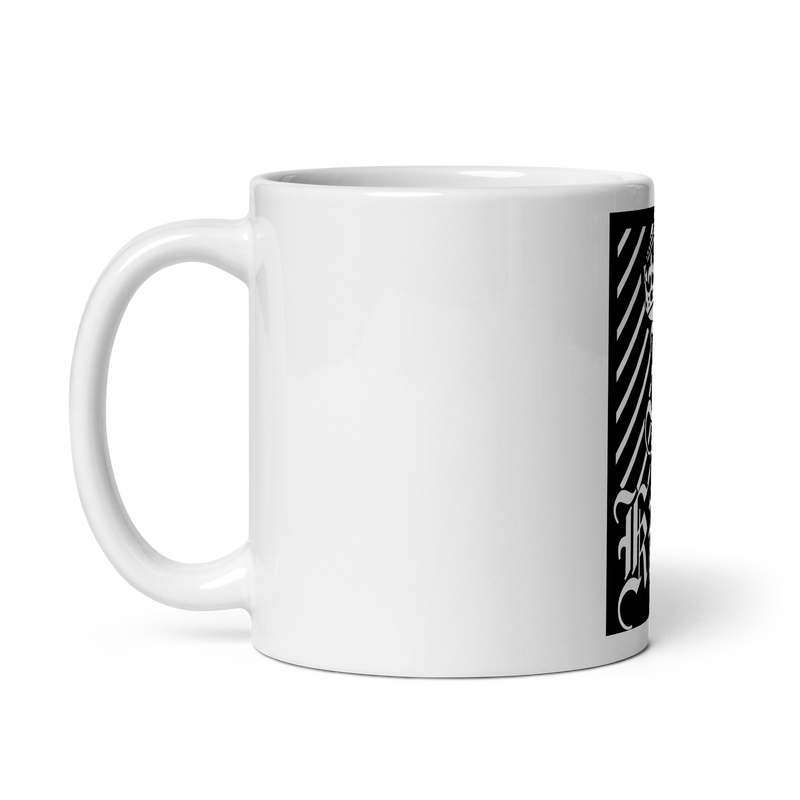 I am king White glossy mug