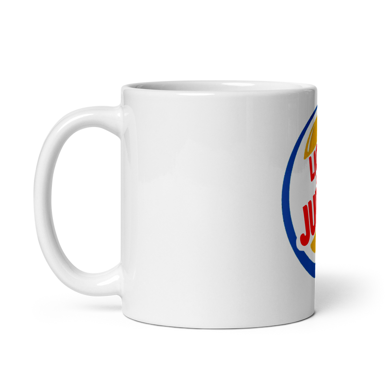 Lion Of Judah (B.K.) Burger King Spinoff Logo White glossy mug