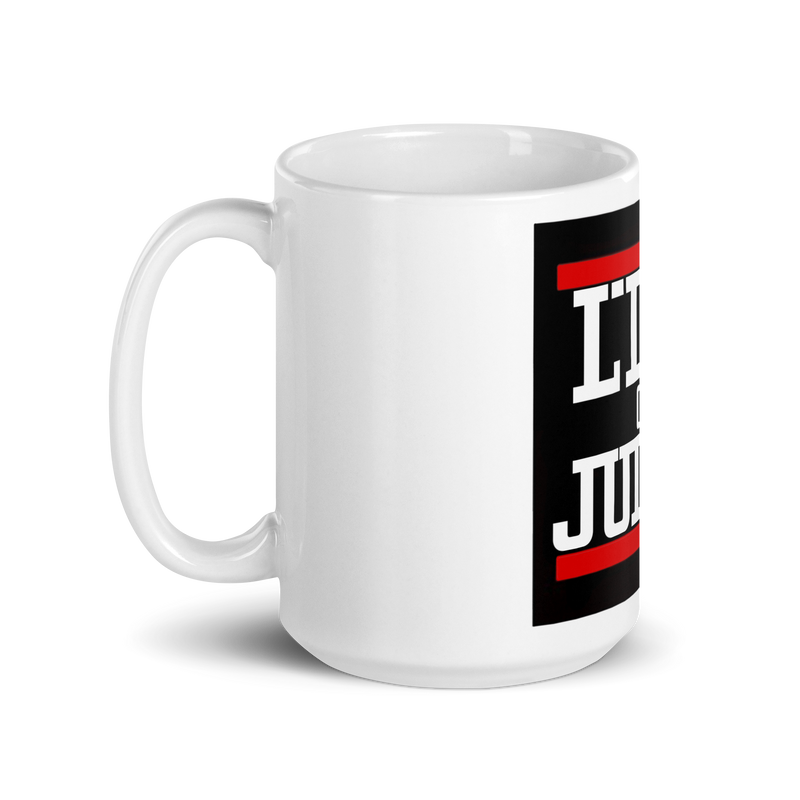 Lion Of Judah Design White glossy mug