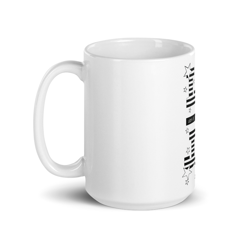 LION OF JUDAH APPAREL STAR DESIGN White glossy mug