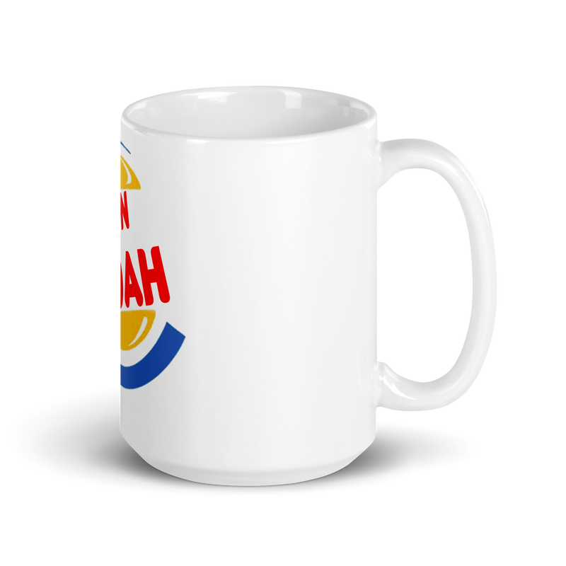 Lion Of Judah (B.K.) Burger King Spinoff Logo White glossy mug