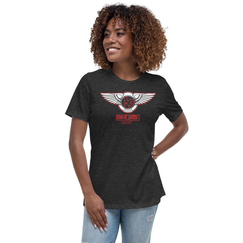 Lion Of Judah Blood Red logo Women's Relaxed T-Shirt