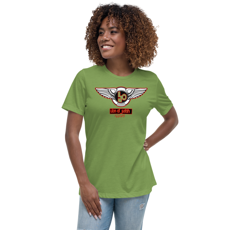 Lion Of Judah Blood Red logo Women's Relaxed T-Shirt